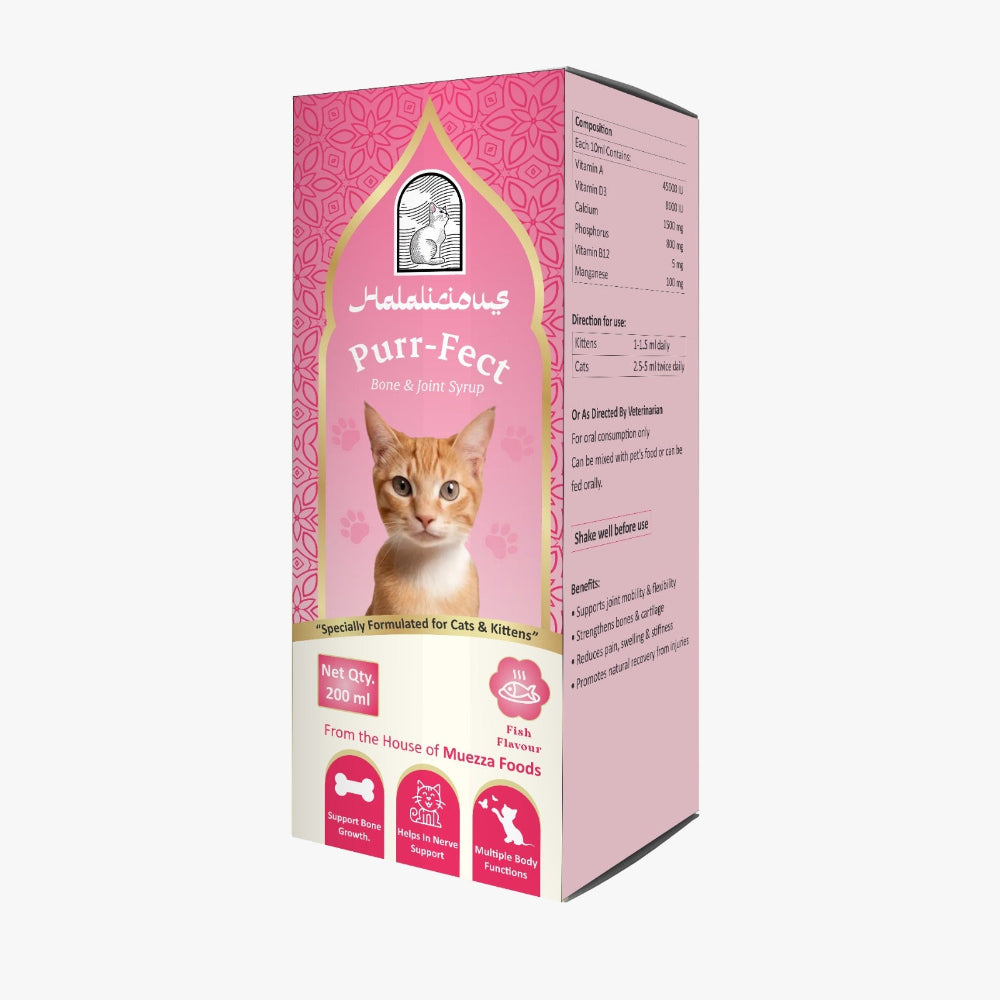 Purr-fect Bone & Joints Syrup for Cats & Kittens.