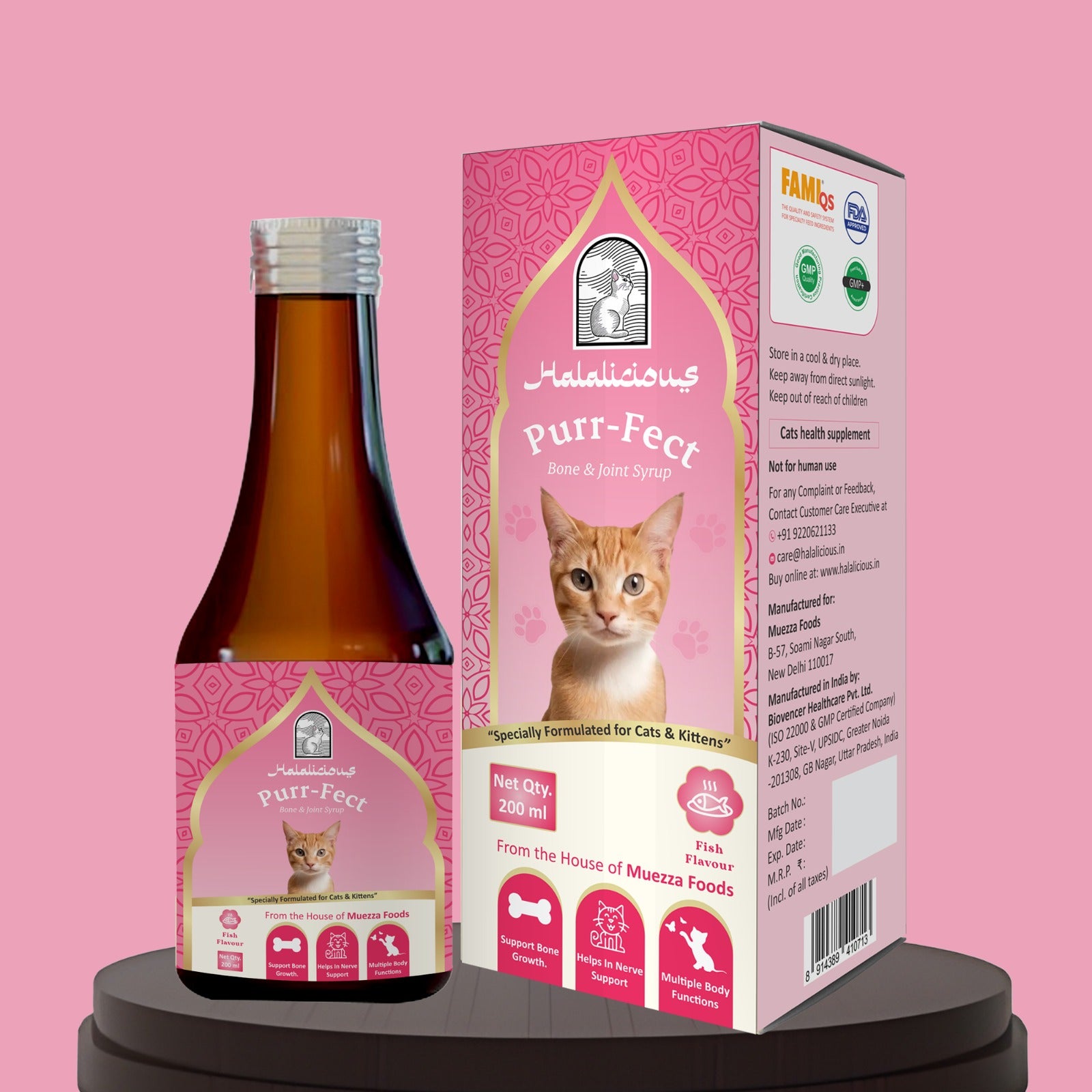 Purr-fect Bone & Joints Syrup for Cats & Kittens.