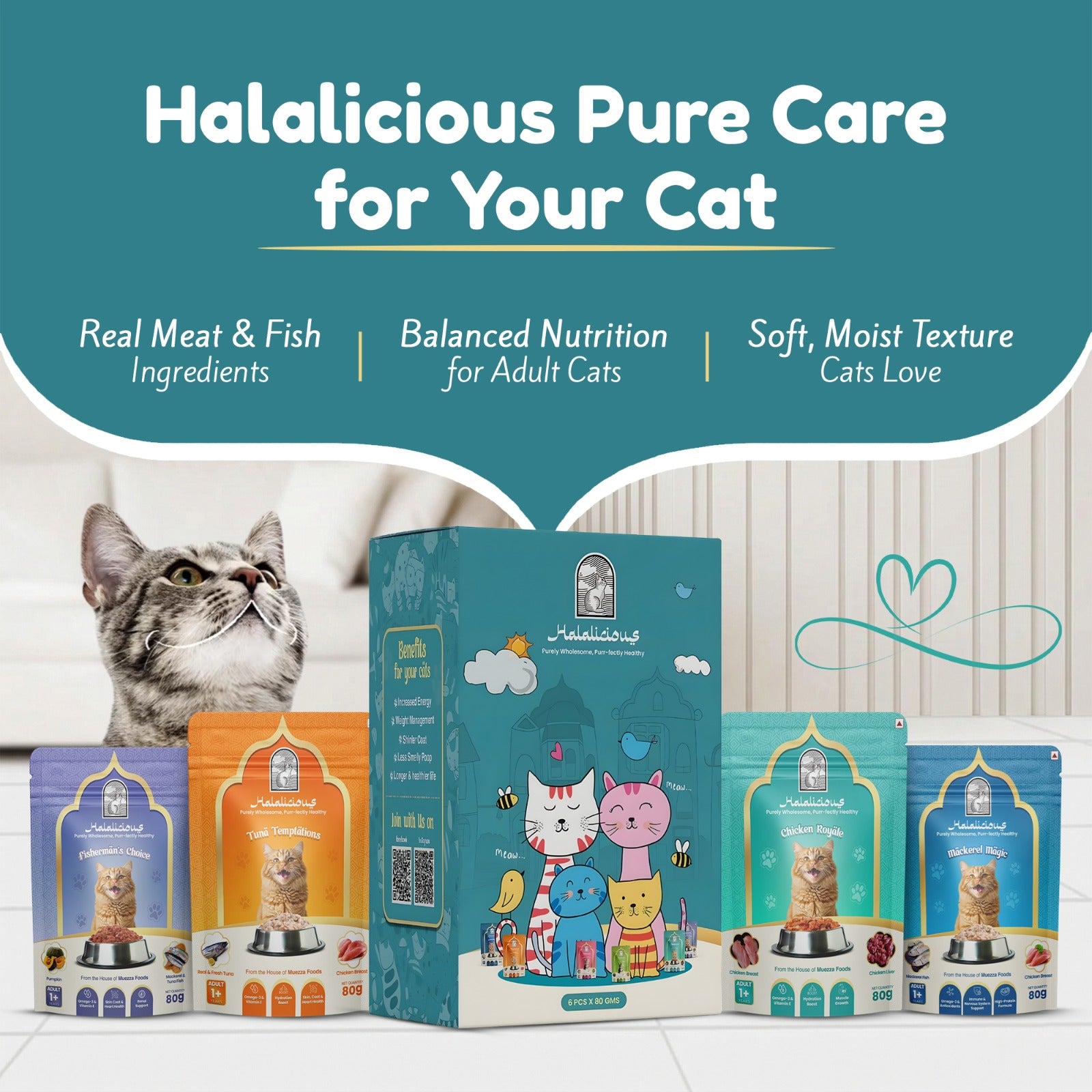 Assorted Adult Wet Cat Food - Trial Pack