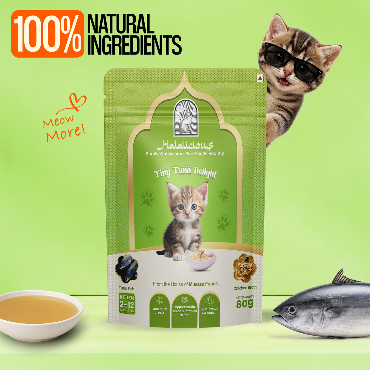 Assorted Kitten Wet Cat Food - Trial Pack - Halalicious India